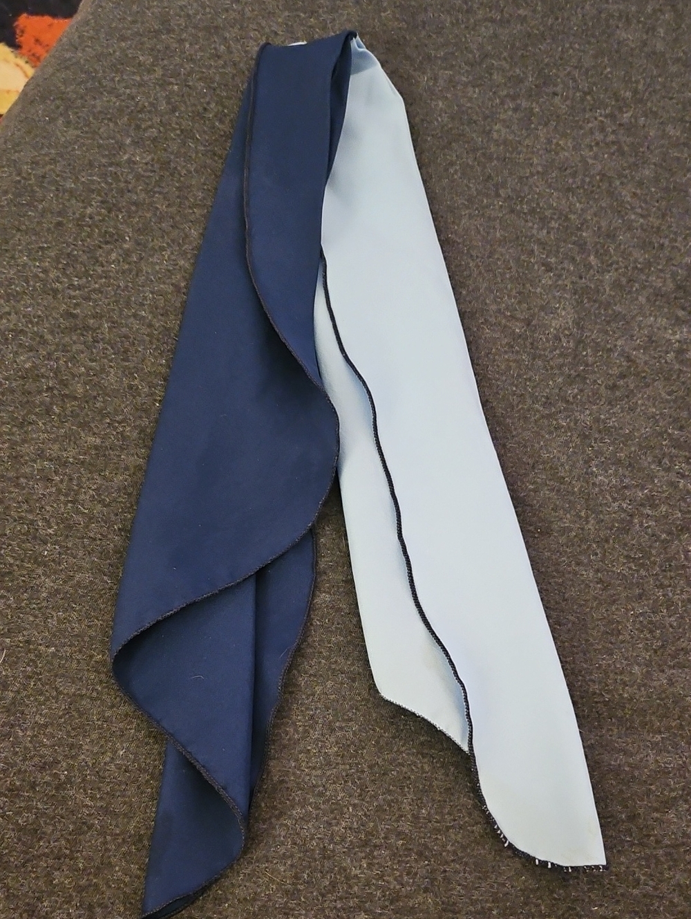 Navy and Light Blue Vintage Tie - Scarf